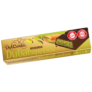 Delconte Fine milk chocolate bar with pistachio and kadaif filling 145g - DELCONTE - Duty Free Delconte Fine milk chocolate bar with pistachio and kadaif filling 145g - DELCONTE - Duty Free