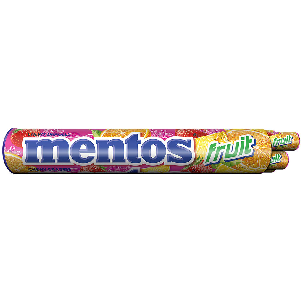Mentos Fruit Jumbo Rolls 8 Pack 296g - MENTOS - Duty Free