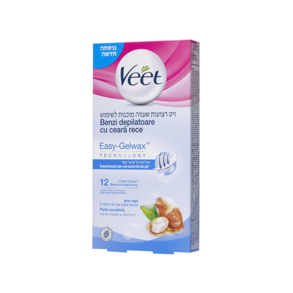Veet Wax Strips Almond Oil 12 Units - VEET - Duty Free