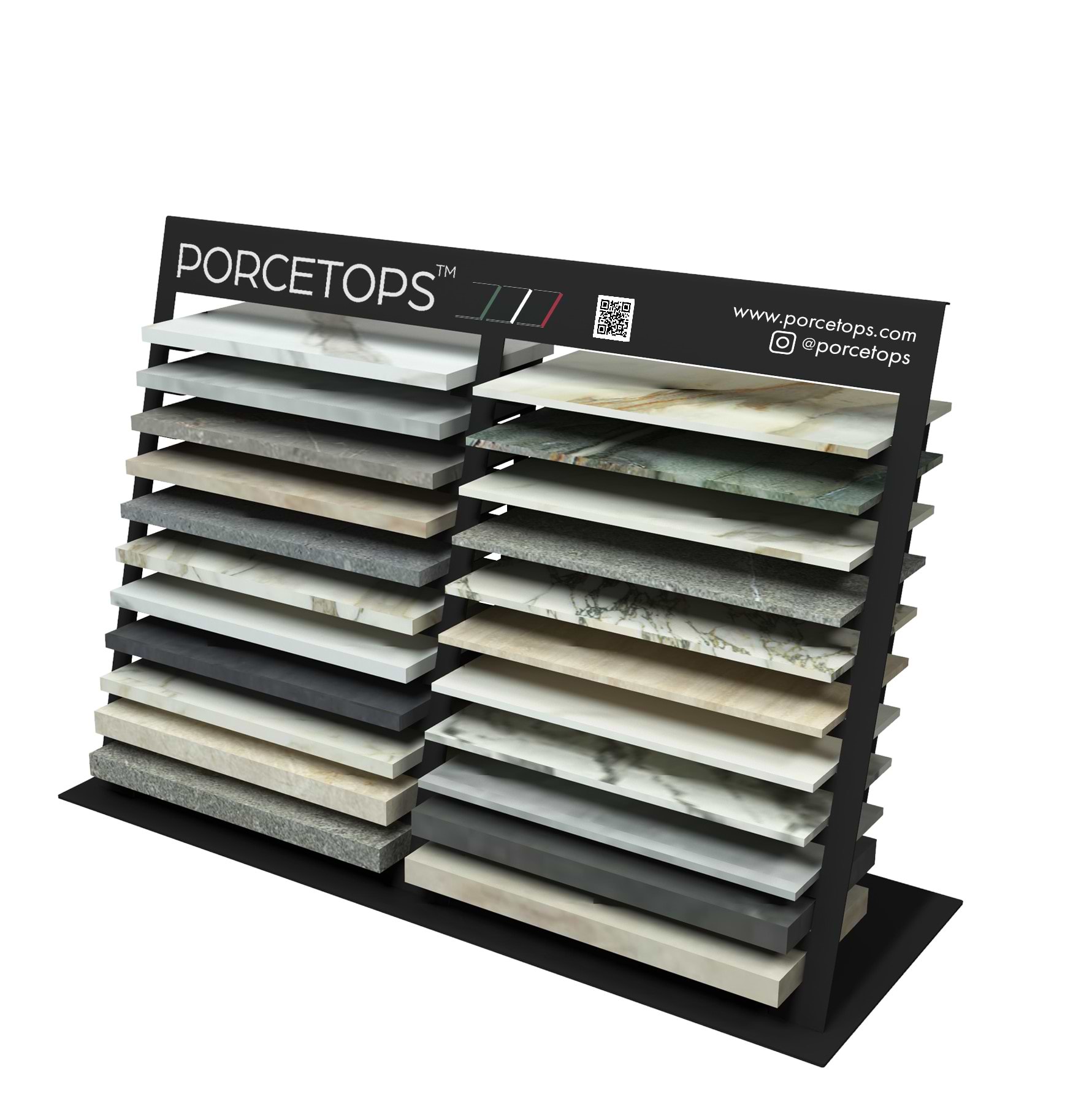 Porcetops Tabletop Sample Stand - Porcetops