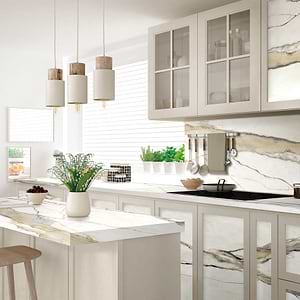 Gold Calacatta Matte Porcelain Slab