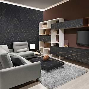 Portoro Matte Porcelain Slab