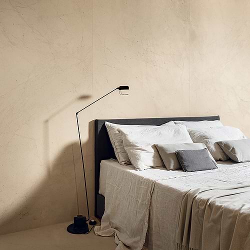 Biotech Crema Stone Matte Porcelain Slab Bedroom