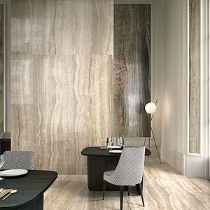 Eccentric Luxe Almond Glo Polished Porcelain Slab