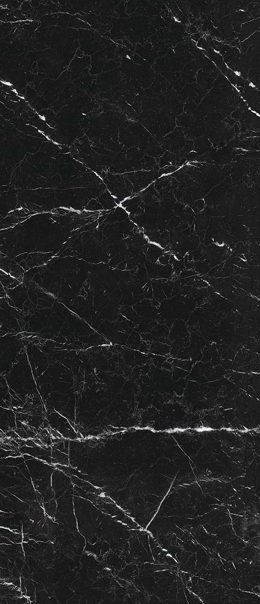 Nero Marquina Polished Porcelain Slab Face 2