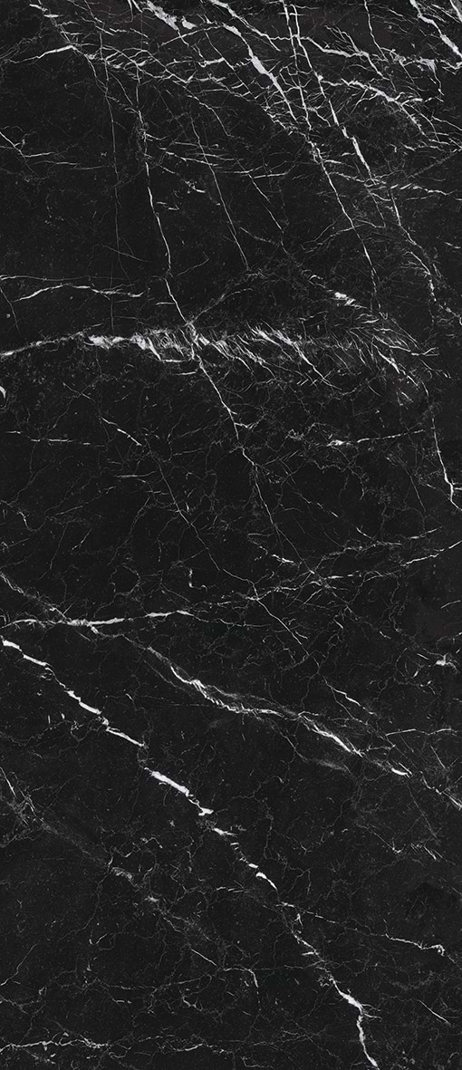 Nero Marquina Polished Porcelain Slab Face 3