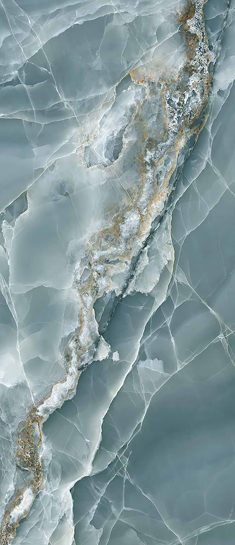 Tele Di Marmo Onyx Green Polished Porcelain Slab - Face 1