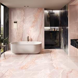 Tele di Marmo Onyx Pink Polished Porcelain Slab