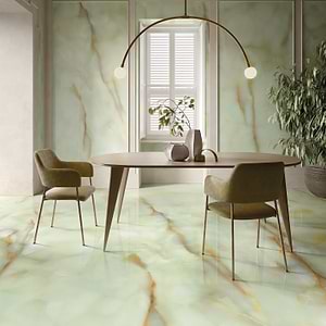 Tele di Marmo Pure Onyx Giada Polished Porcelain Slab