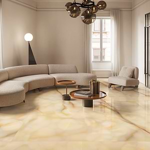Tele di Marmo Pure Onyx Miele Polished Porcelain Slab