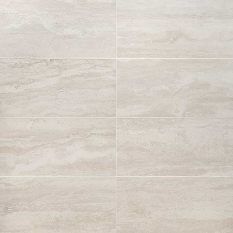 Basic Travertine Beige & Cream 12x24 Matte Porcelain Tile