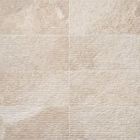 Cream Misto Beige Chiseled 12x24 Textured Marble Tile