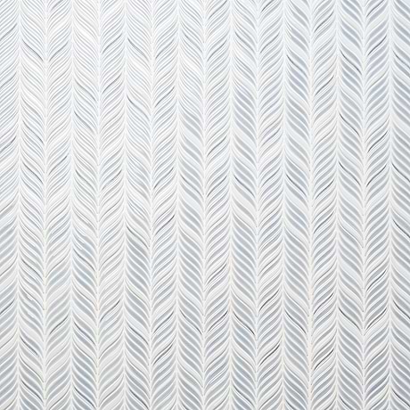 Nabi Alula Arctic Blue Chevron Crackled Glossy Glass Mosaic Tile