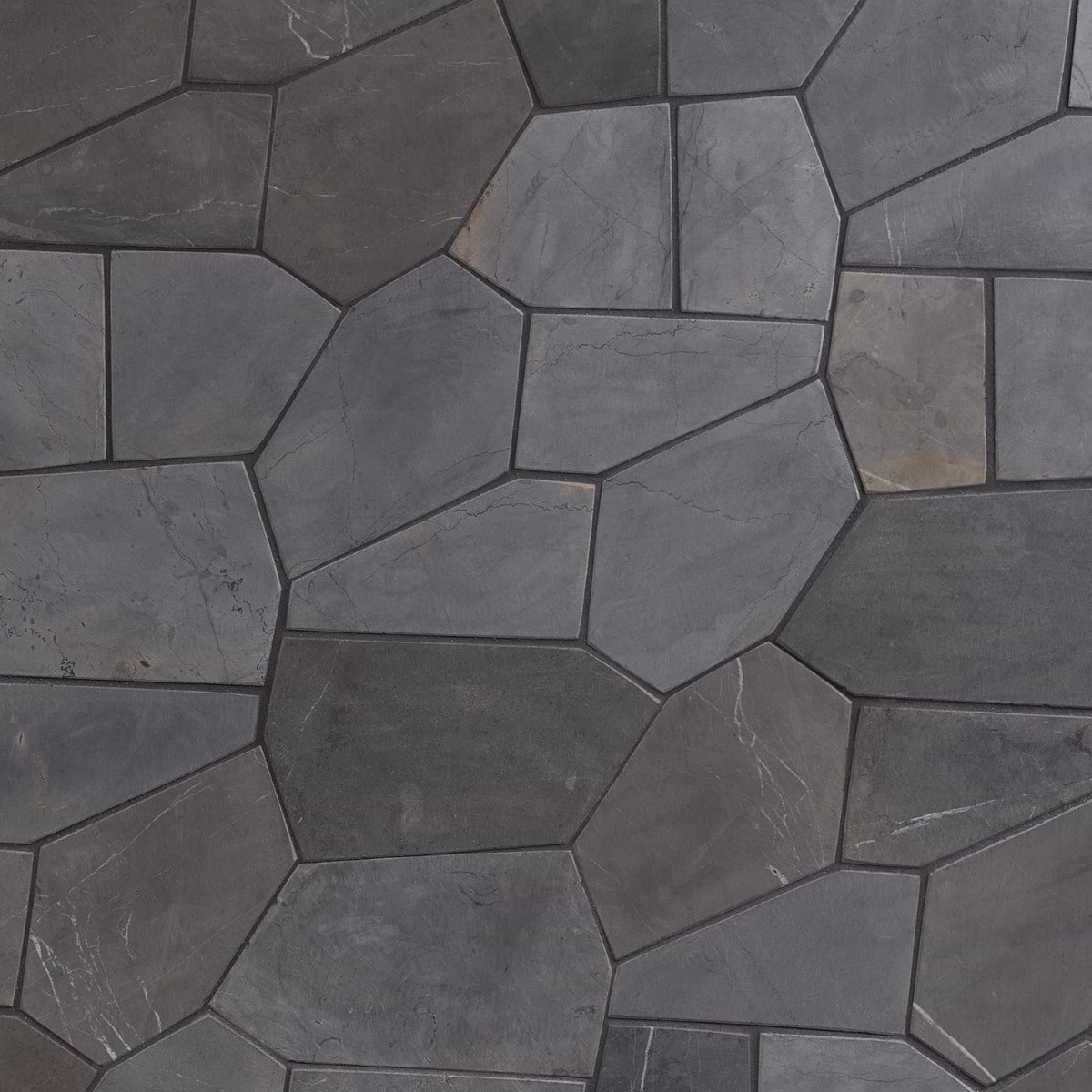 NATURE ORGANICA Java Dark Gray Honed Marble Mosaic Tile