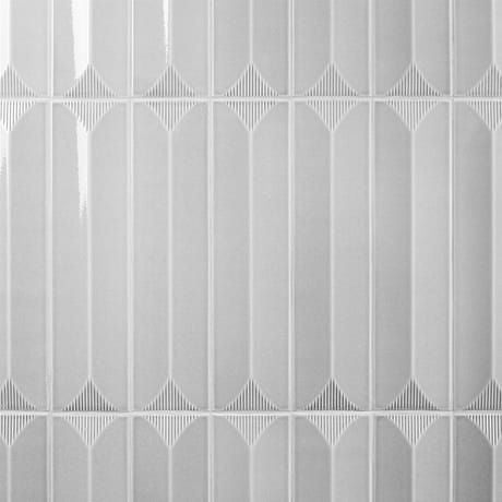 Colorplay Inflex Gray 4.5x18 3D Crackled Glossy Ceramic Tile