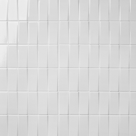 Colorplay Steps White 4.5x18 3D Crackled Glossy Ceramic Tile