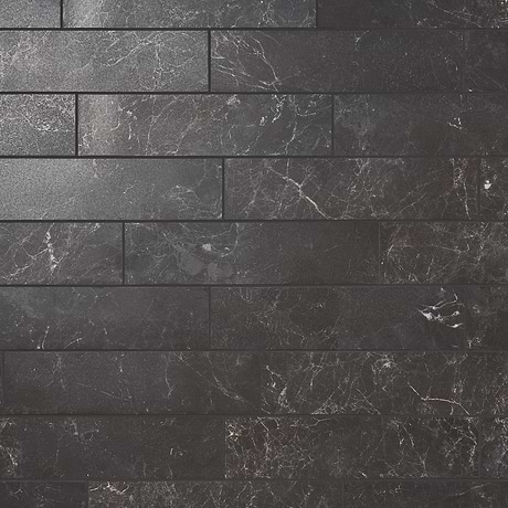 Marmo Perfetto Nero 4x16 Semi-Polished Porcelain Tile