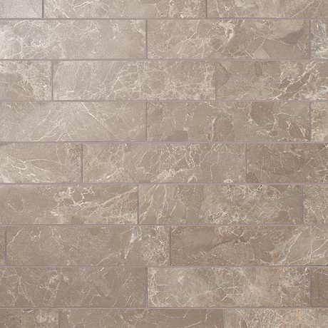 Marmo Perfetto Tortora 4x16 Semi-Polished Porcelain Tile