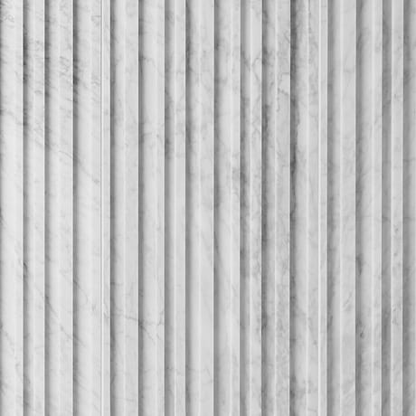 Stonework Barcode Carrara White 12x24 3D Polished Marble Tile