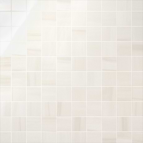 Minera Dolomite Warm White 3" Polished Porcelain Mosaic Tile