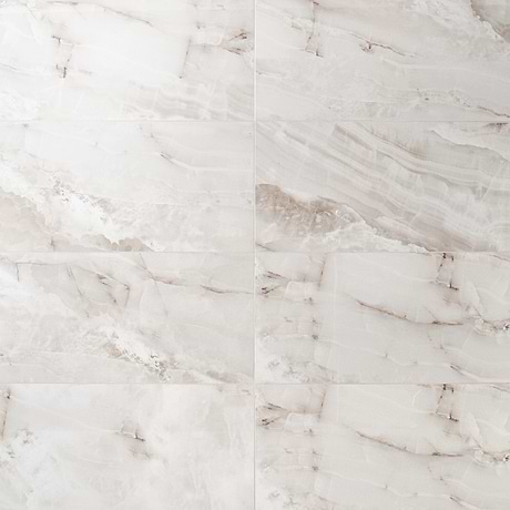 Basic Marble Onyx Beige 12x24 Satin Porcelain Tile