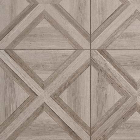 Marsai Modern Parquet Weathered & Medium Oak 32x32 Wood Look Matte Porcelain Tile