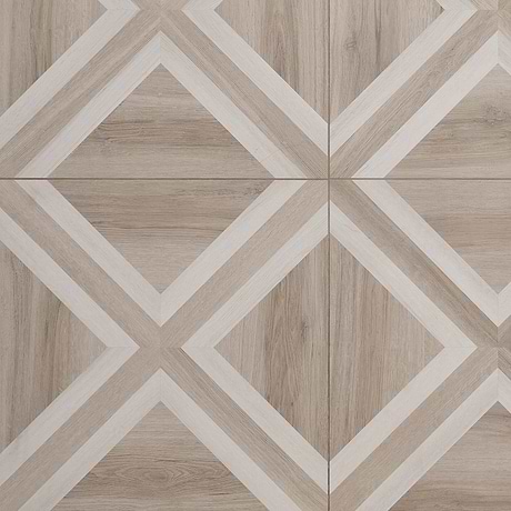 Marsai Modern Parquet Weathered & Light Oak 32x32 Wood Look Matte Porcelain Tile