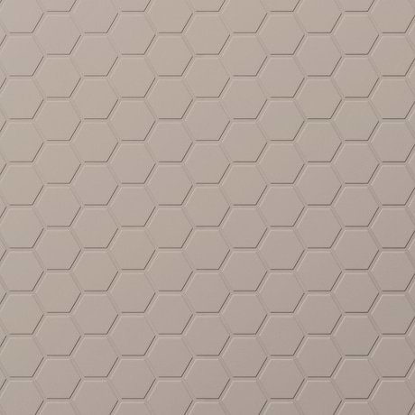 Serenity Taupe Gray 2" Hexagon Matte Porcelain Mosaic