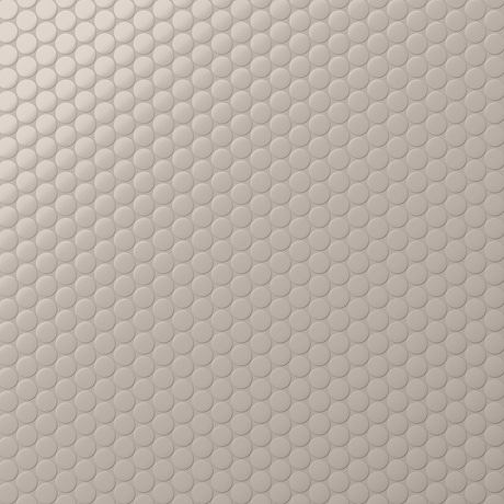 Serenity Taupe Gray 1" Penny Round Matte Porcelain Mosaic Tile