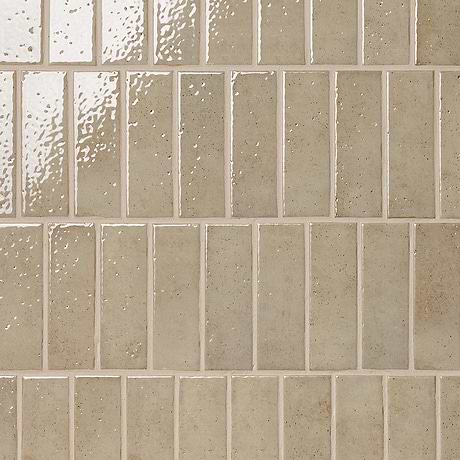 Essa Sand Beige 2x6 Terracotta Look Polished Porcelain Tile