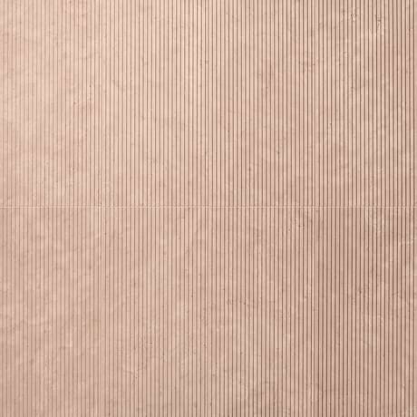 Stonework Pleat Rosa Perlino 12x24 3D Honed Marble Tile