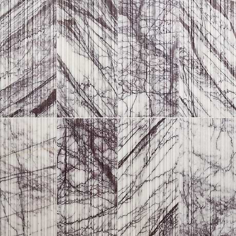 Stonework Stria Lilac 12x24 3D Honed Marble Tile