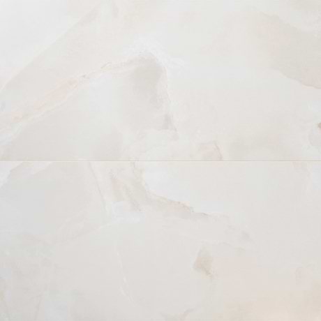 Harmonyx Vanilla White 24x48 Onyx Look Polished Porcelain Tile