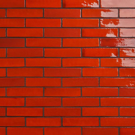 Emery Orange 2x8 Handmade Crackled Terracotta Subway Tile