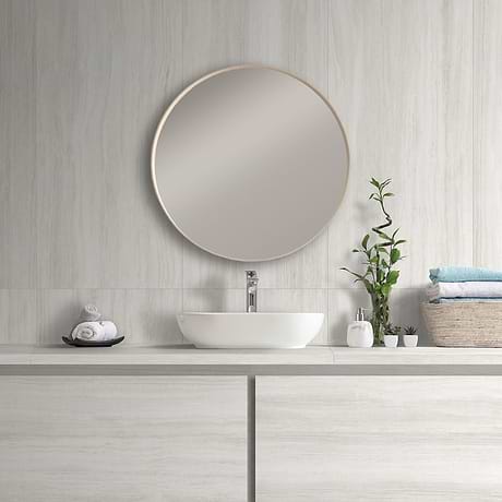 Nashville White 24x48 Travertine Look Matte Porcelain Tile