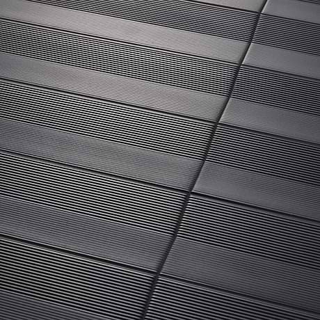 Kinzie Concave Charcoal Black 4x16 3D Matte Ceramic Tile