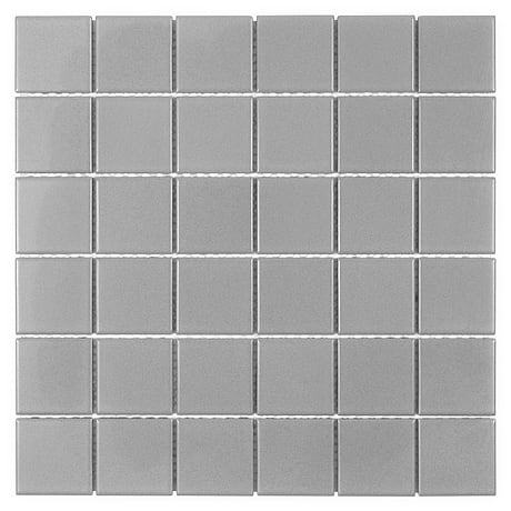 Serenity Dark Gray 2x2 Matte Porcelain Mosaic