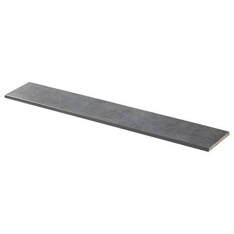 Flatiron Black 3x24 Semi-Polished Porcelain Bullnose by Angela Harris