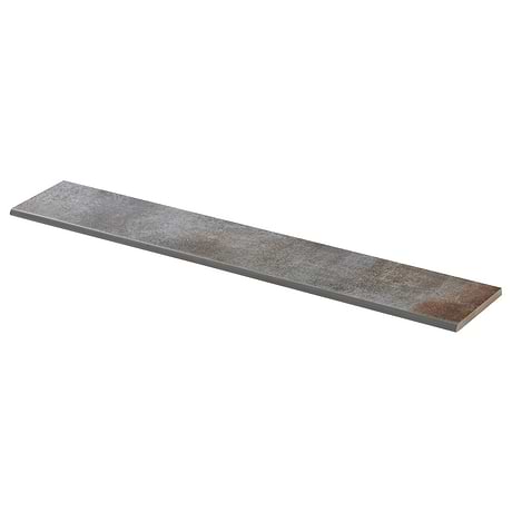 Flatiron Graphite Gray 3x24 Semi-Polished Porcelain Bullnose By Angela Harris