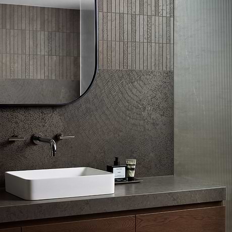 Corretta Wave Mocha Gray 24x48 Semi-Polished Porcelain Tile