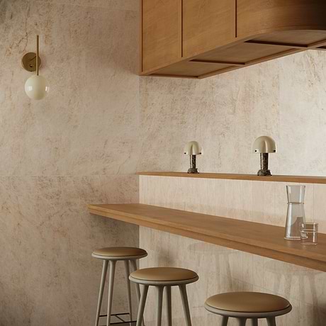 Grand Taj Mahal Champagne Beige 48x48 Stone Look Matte Porcelain Tile