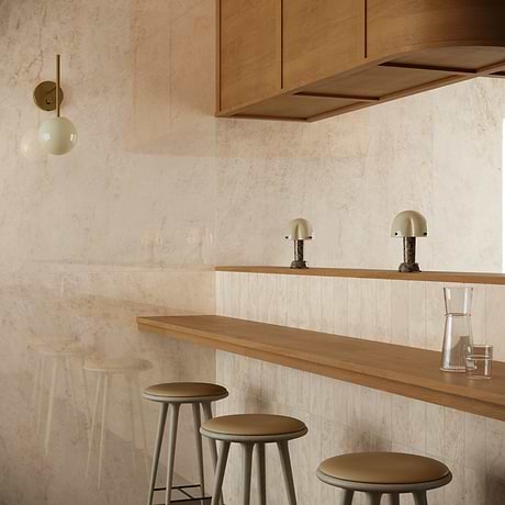 Grand Taj Mahal Champagne Beige 48x48 Stone Look Polished Porcelain Tile