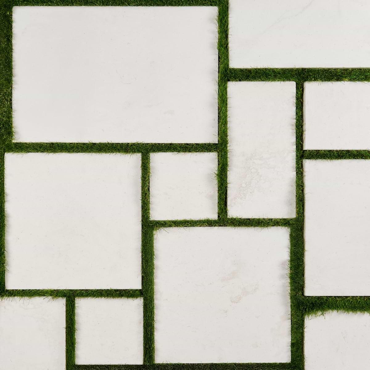 CORINTHIAN WHITE White French Pattern Tumbled Limestone 3CM Outdoor Paver