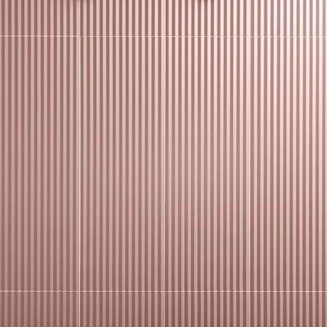 Mod 3D Blush Pink 12x36 Fluted Matte Ceramic Tile