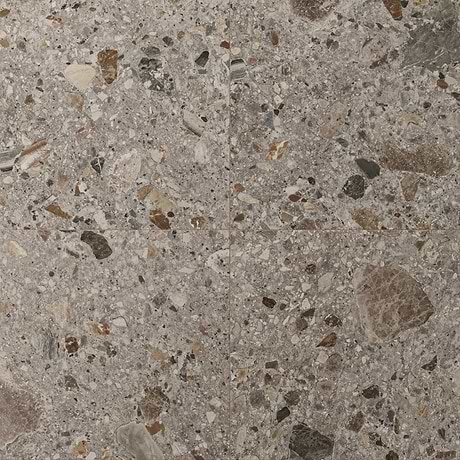 Rizo Fossil Gray 24x24 Terrazzo Look Matte Porcelain Tile