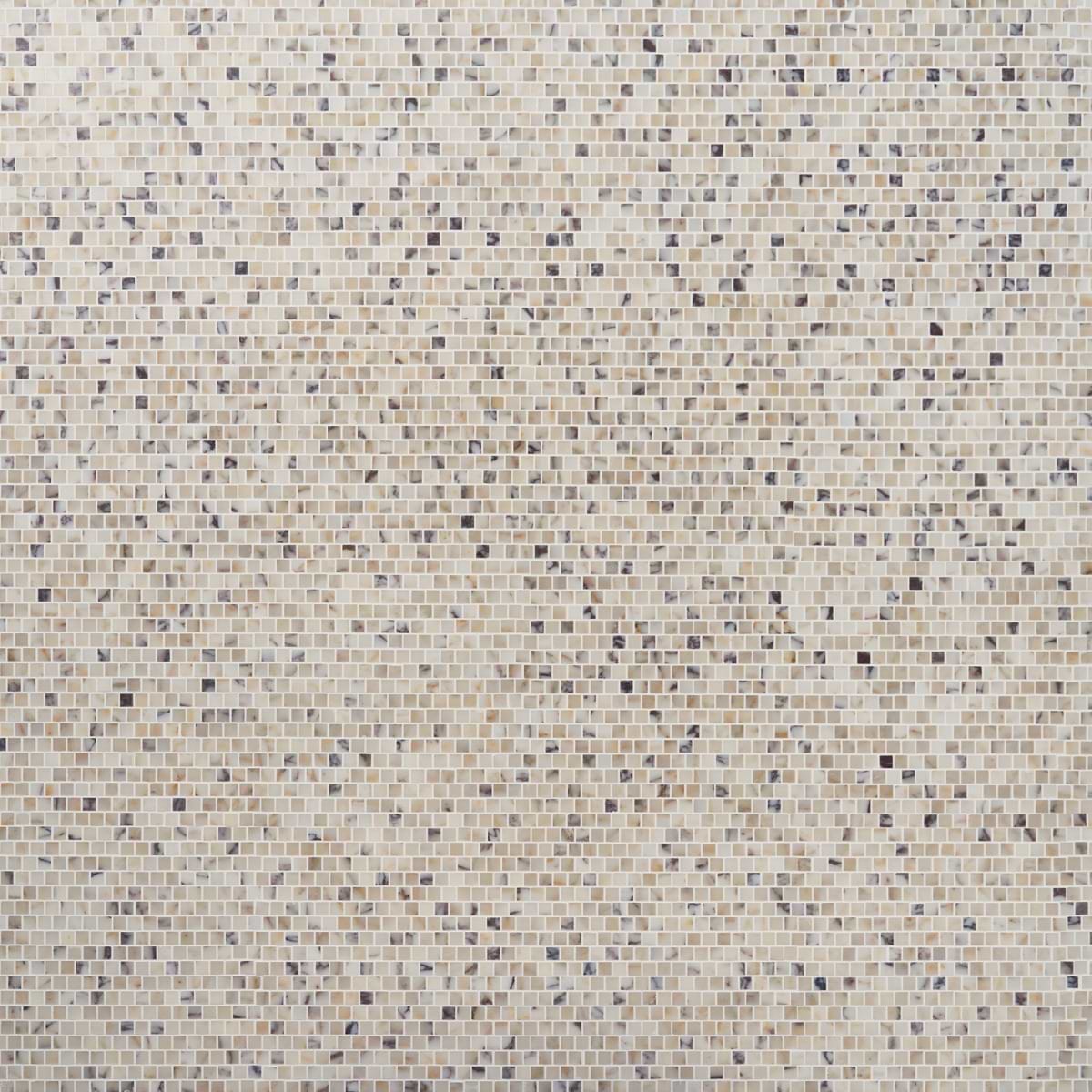 CALACATTA MONET 1x1 Offset Honed Marble Mosaic Tile