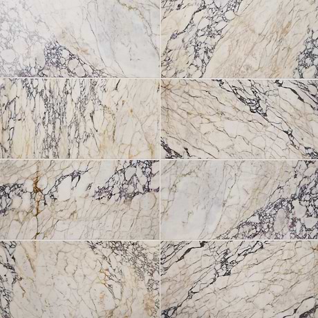 Calacatta Monet 12x24 Polished Marble Mosaic Tile