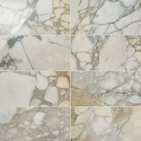 Calacatta Verde Premium 12x24 Polished Marble Tile