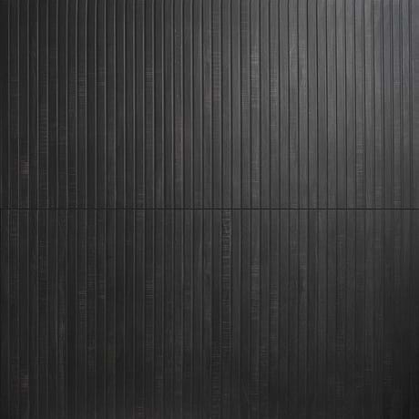 Kenridge Ribbon Black 24x48 Wood Look Matte Fluted Porcelain Tile