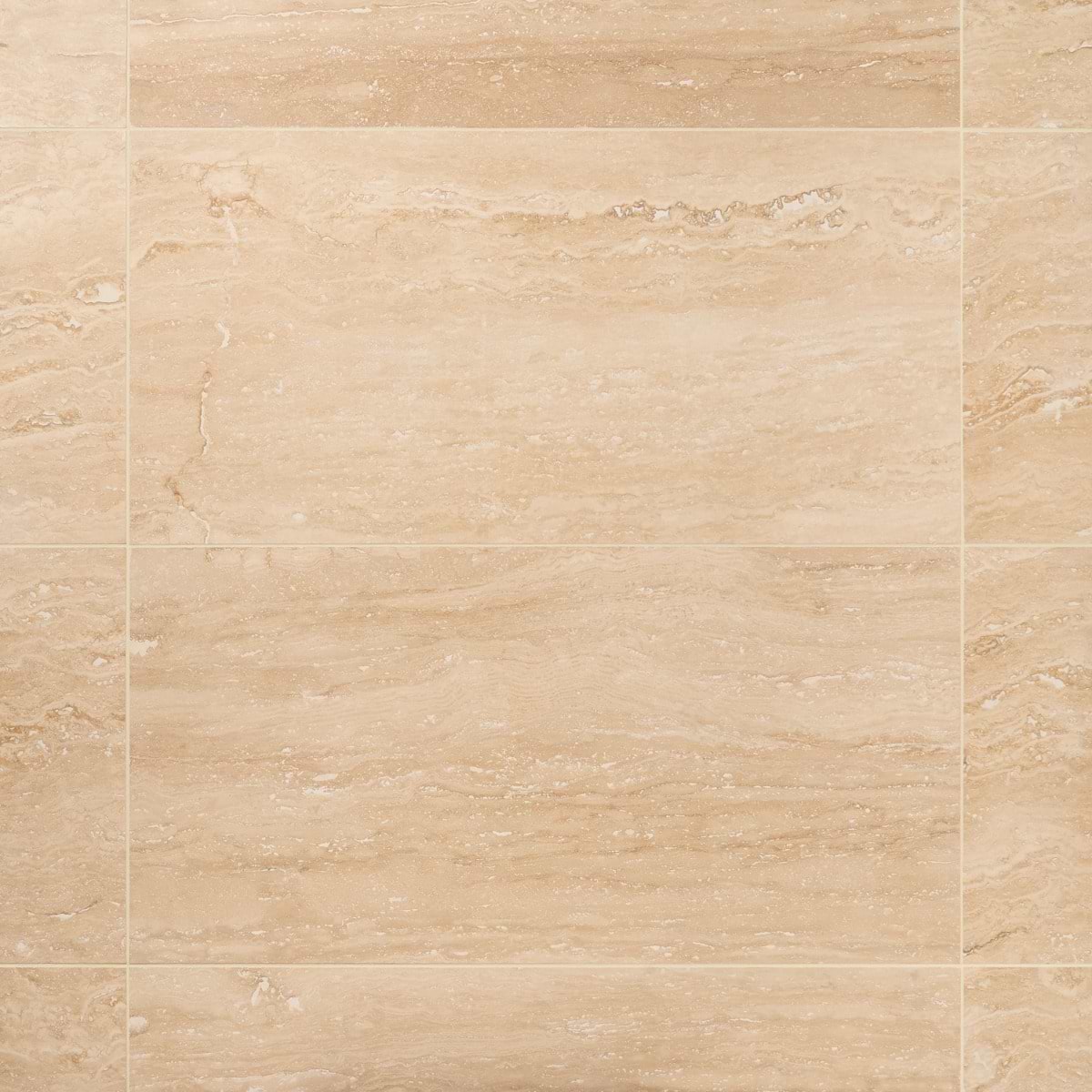 TRAVERTINE PREMIUM Classic Travertine 18x36 Vein Cut Filled Honed Tile